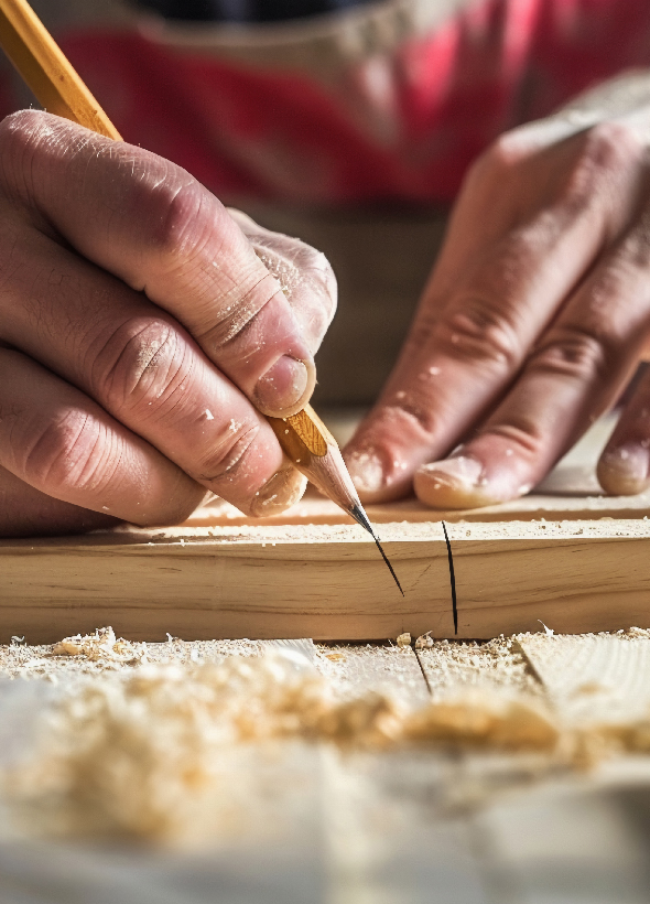 木工師傅嚴謹的製程